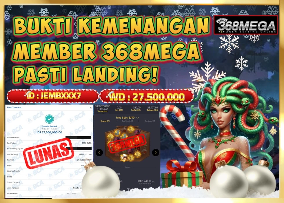 368MEGA JACKPOT Rp 27.500.000 - LUNAS!!!