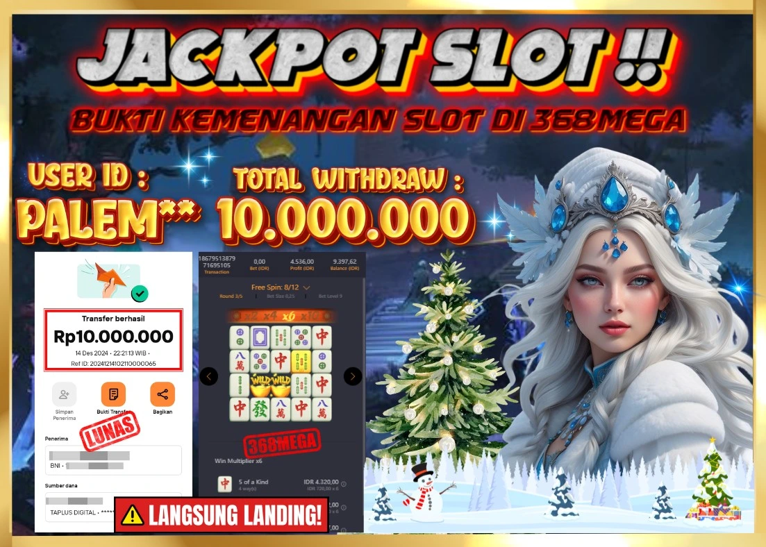 368MEGA JACKPOT Rp 10.000.000 - LUNAS!!!