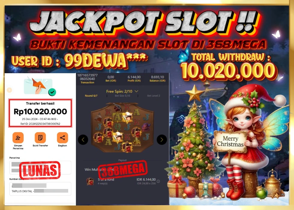 368MEGA JACKPOT Rp 10.020.000 - LUNAS!!!