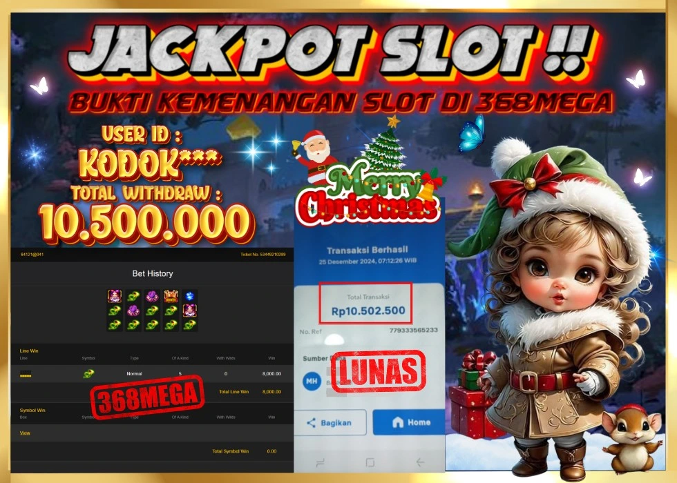 368MEGA JACKPOT Rp 10.500.000 - LUNAS!!!