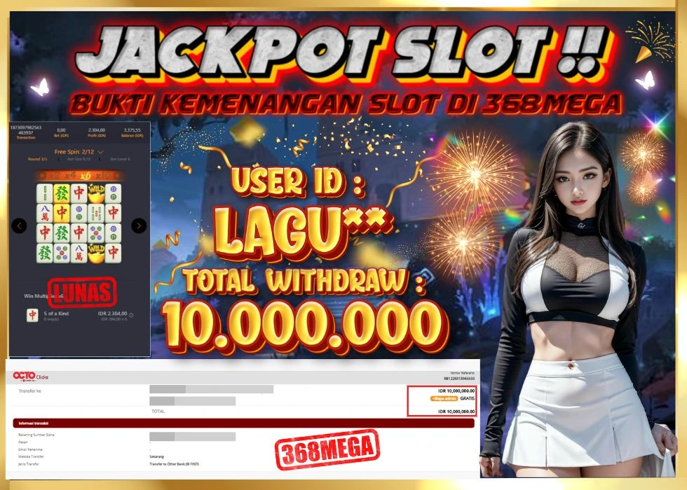 368MEGA JACKPOT Rp 10.000.000 - LUNAS!!!