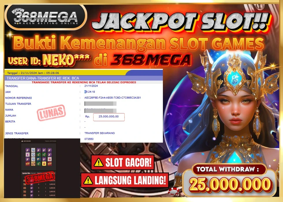 368MEGA JACKPOT Rp 25.000.000 - LUNAS!!!