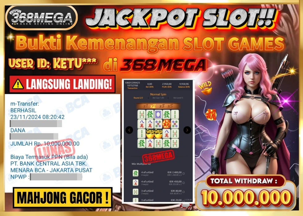 368MEGA JACKPOT Rp 10.000.000 - LUNAS!!!
