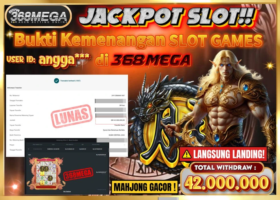 368MEGA JACKPOT Rp 42.000.000 - LUNAS!!!