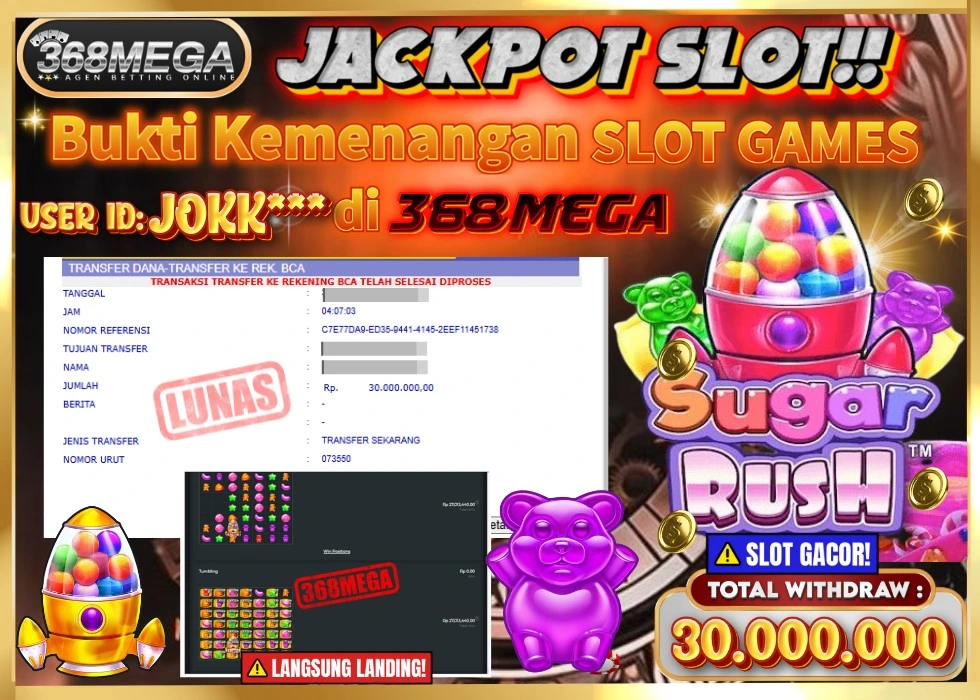368MEGA JACKPOT Rp 30.000.000 - LUNAS!!!